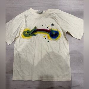 Gucci Kids Cream Dragon and Alien Tee- size 10